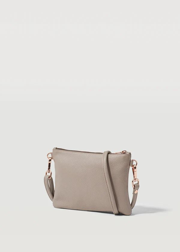 CHARLIE MIDDLETON Taupe Essential Crossbody - Gold HANDBAG - Zabecca Living