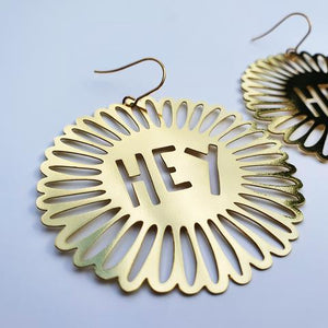 DENZ Hey Dangles - Gold Earrings - Zabecca Living