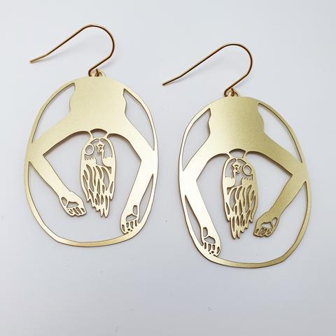 DENZ Peggy Dangles - Gold Earrings - Zabecca Living