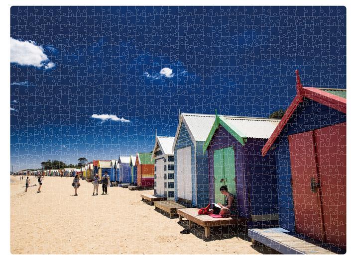 DESTINATION LABEL 1000 Piece Puzzle - Brighton Boxes Puzzle - Zabecca Living