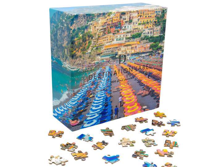 DESTINATION LABEL 1000 Piece Puzzle - Ombrello Party Puzzle - Zabecca Living