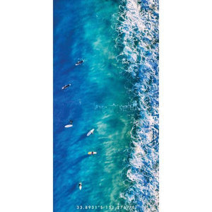 DESTINATION LABEL Towel - Blue Boards towel - Zabecca Living