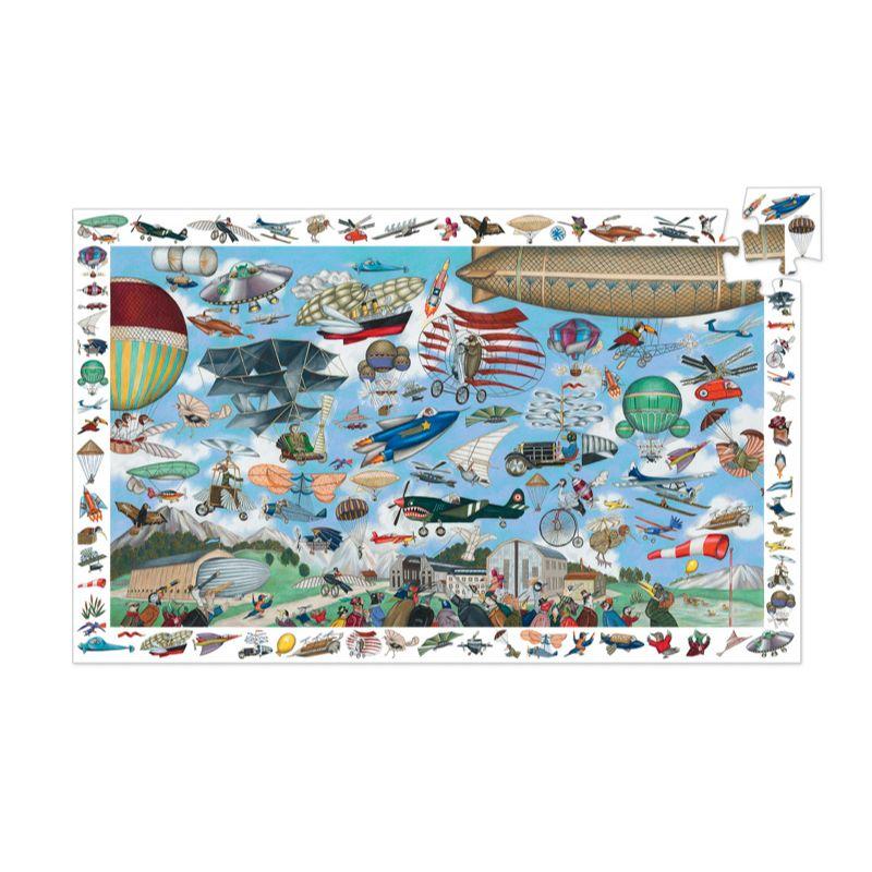 DJECO Aero Club 200pc Observation Puzzle KIDS (5+ Yrs) - Zabecca Living