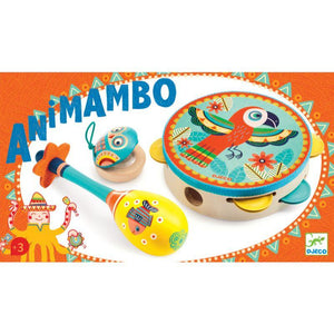 DJECO Animambo Set Of 3 Instruments PRE-SCHOOL (3-5 Yrs) - Zabecca Living