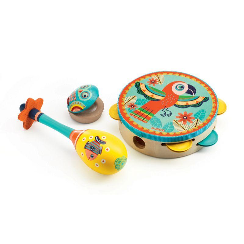 DJECO Animambo Set Of 3 Instruments PRE-SCHOOL (3-5 Yrs) - Zabecca Living