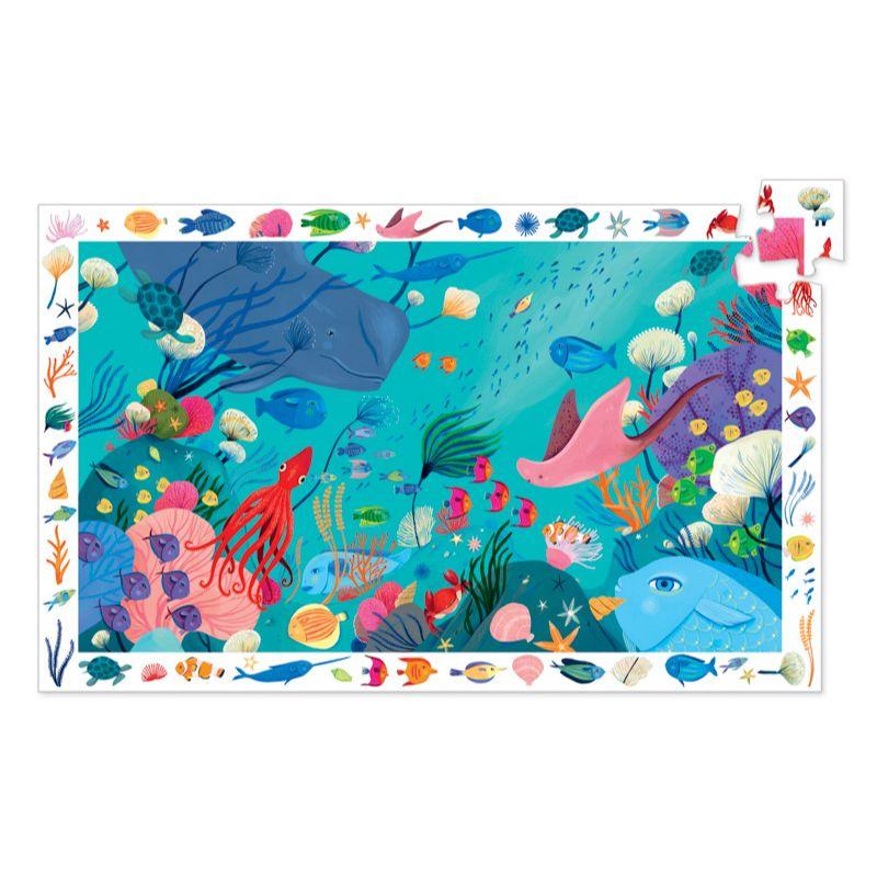 DJECO Aquatic 54pc Observation Puzzle KIDS (5+ Yrs) - Zabecca Living