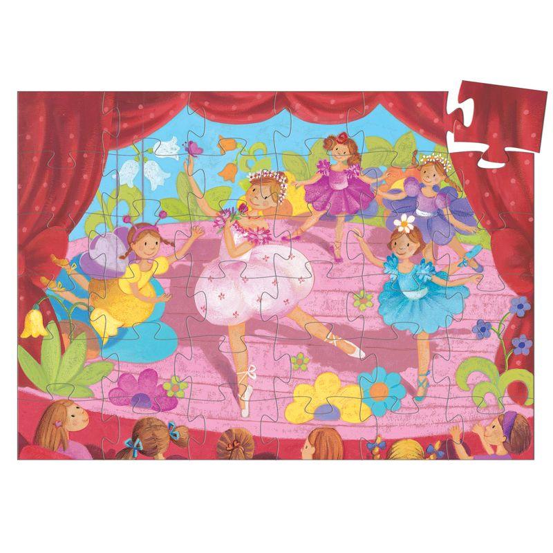 DJECO Ballerina 36pc Silhouette Puzzle KIDS (5+ Yrs) - Zabecca Living