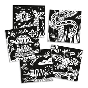 DJECO Creepy Crawlies Velvet Colouring PRE-SCHOOL (3-5 Yrs) - Zabecca Living