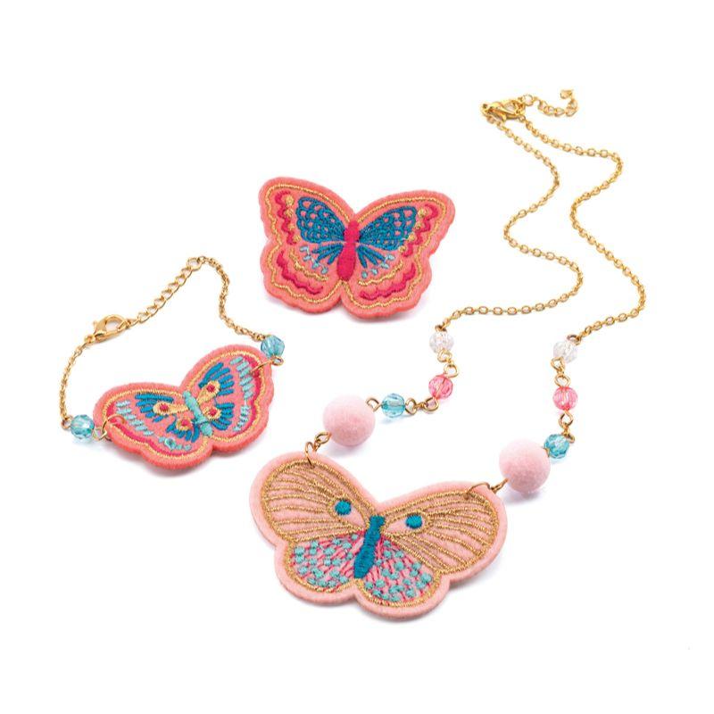 DJECO Embroidered Jewels Butterflies Set KIDS (5+ Yrs) - Zabecca Living