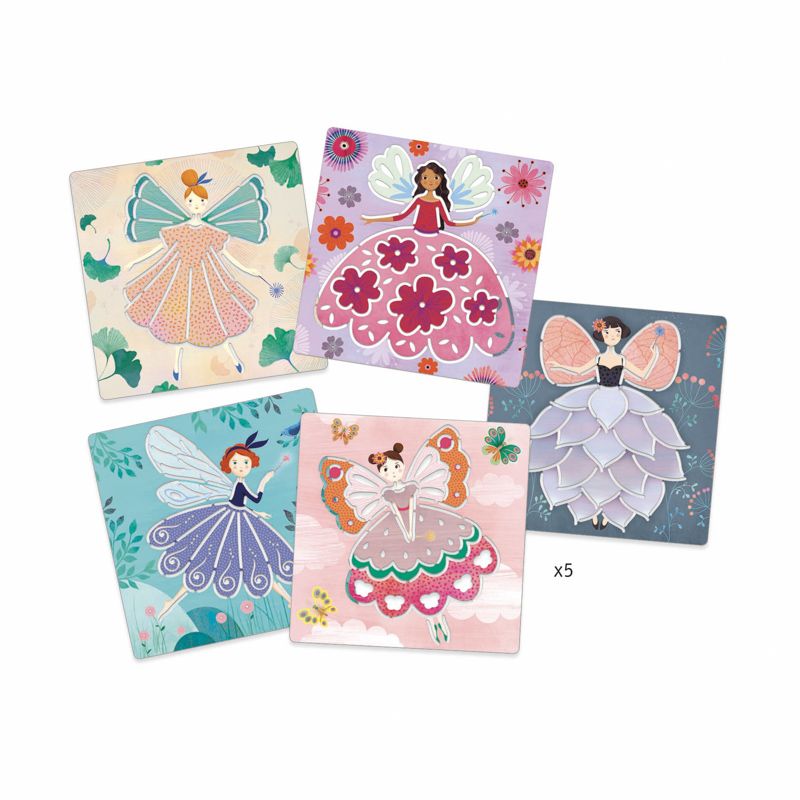 DJECO Fairies Stencils PRE-SCHOOL (3-5 Yrs) - Zabecca Living