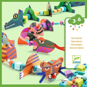 DJECO My Animals Threading PRE-SCHOOL (3-5 Yrs) - Zabecca Living
