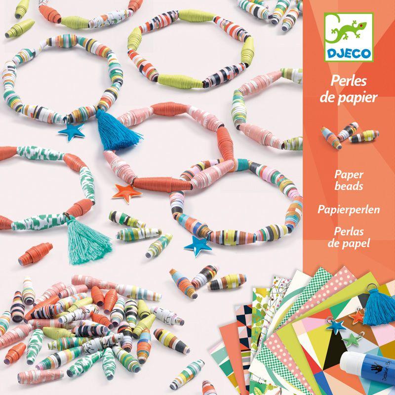 DJECO Spring Bracelets Paper Beads KIDS (5+ Yrs) - Zabecca Living