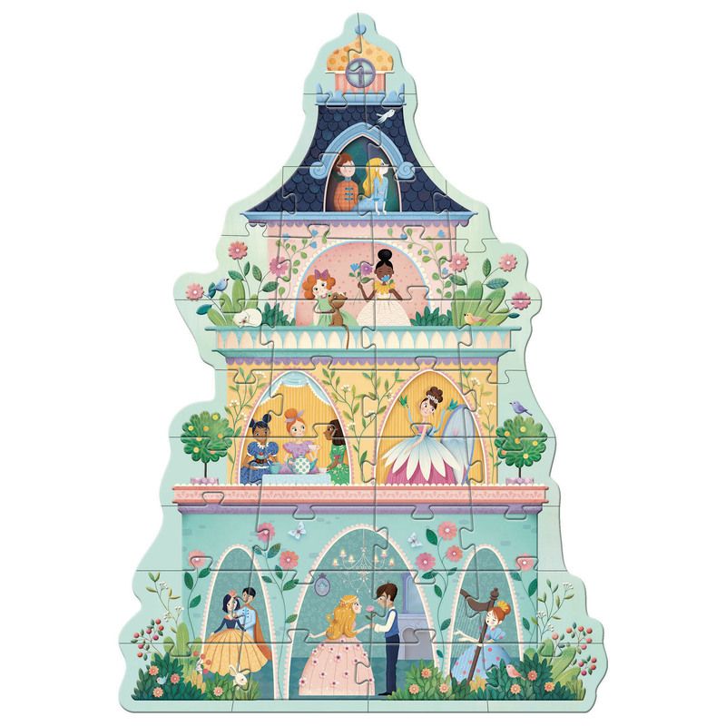 DJECO The Princess Tower 36pc Giant Puzzle PRE-SCHOOL (3-5 Yrs) - Zabecca Living