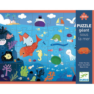 DJECO Under the Sea 32pc Giant Puzzle PRE-SCHOOL (3-5 Yrs) - Zabecca Living