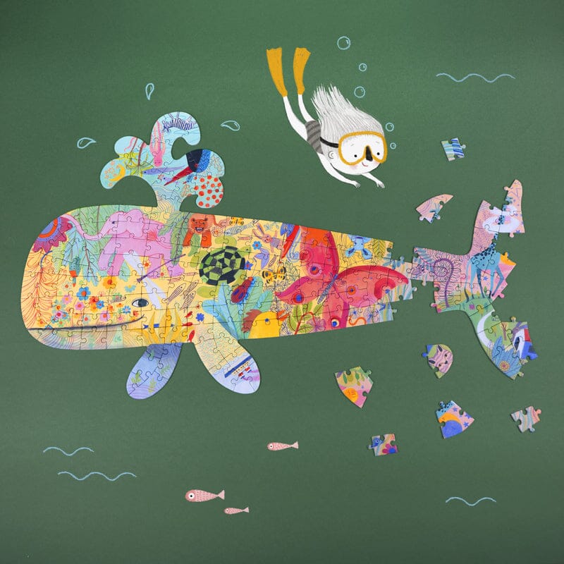 DJECO Whale 150pc Art Puzzle KIDS (5+ Yrs) - Zabecca Living