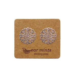 EAR MINTS Brushed Filigree Earrings Earrings - Zabecca Living