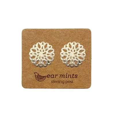 EAR MINTS Brushed Filigree Earrings Earrings - Zabecca Living
