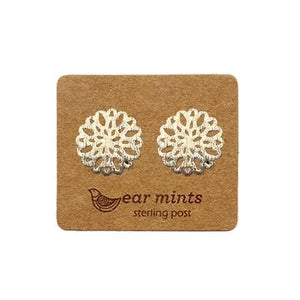 EAR MINTS Brushed Filigree Earrings Earrings - Zabecca Living