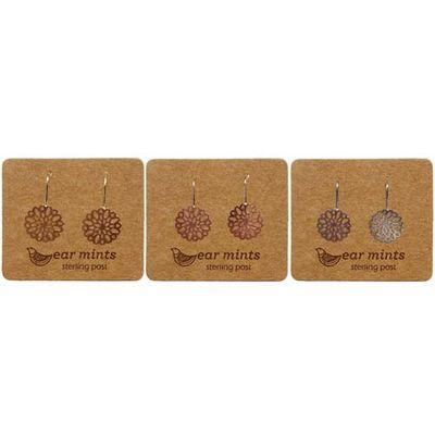 EAR MINTS Brushed Filigree Hook Earrings Earrings - Zabecca Living