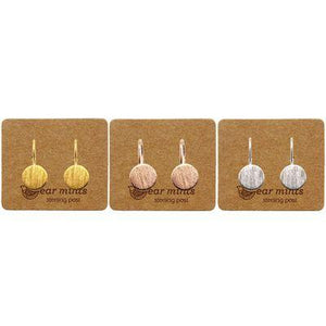 EAR MINTS Brushed Flat Circle Hook E/R Earrings - Zabecca Living