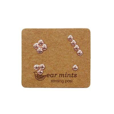 EAR MINTS Circle Set of 4 Earrings Earrings ROSE GOLD - Zabecca Living