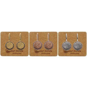 EAR MINTS Circle With Cubic Frame Hook Earrings Earrings - Zabecca Living