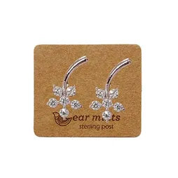 EAR MINTS Cubic Flower with Stem Earrings Earrings - Zabecca Living