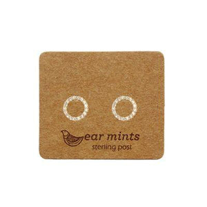 EAR MINTS Cubic Open Circle Earrings Earrings GOLD - Zabecca Living