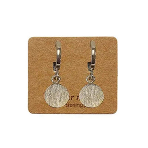 EAR MINTS Flat Disc Huggie Earrings Earrings - Zabecca Living