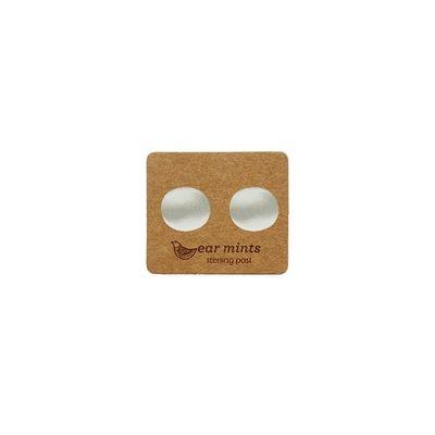 EAR MINTS Plain Disc Earrings Earrings SILVER - Zabecca Living