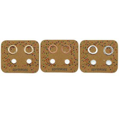 EAR MINTS Sprinkles Open Circle/Stud - White Opal Earrings - Zabecca Living