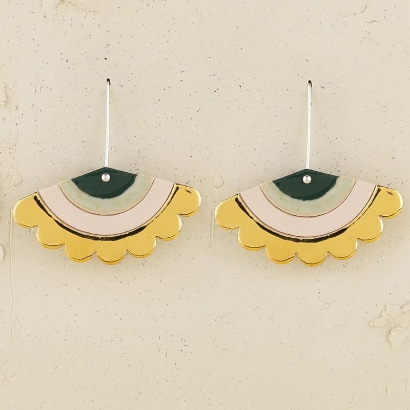 ERIN LIGHTFOOT Scallop Drop Earrings Earrings - Zabecca Living