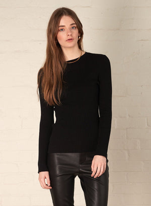 ESMAEE Amie Sweater - Black Jumpers + Knitwear - Zabecca Living