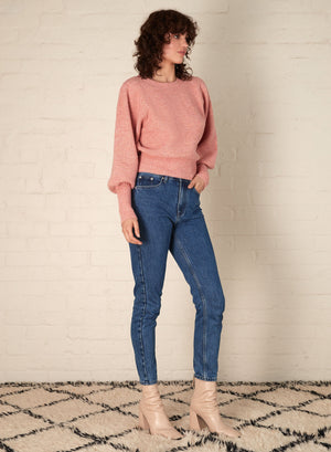 ESMAEE Arctic Jumper - Pink Marle Jumpers + Knitwear - Zabecca Living