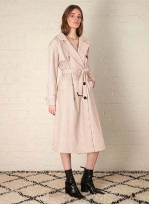 ESMAEE Parker Trench Coat - Wheat Coat - Zabecca Living