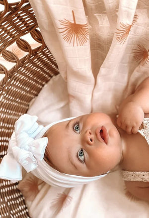 FOX & FALLOW Palmetto Organic Muslin Wrap Swaddle BABY (0-12 Mths) - Zabecca Living