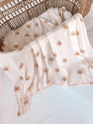 FOX & FALLOW Palmetto Organic Muslin Wrap Swaddle BABY (0-12 Mths) - Zabecca Living
