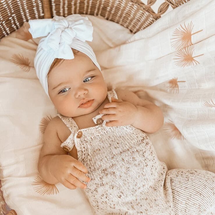 FOX & FALLOW Palmetto Organic Muslin Wrap Swaddle BABY (0-12 Mths) - Zabecca Living