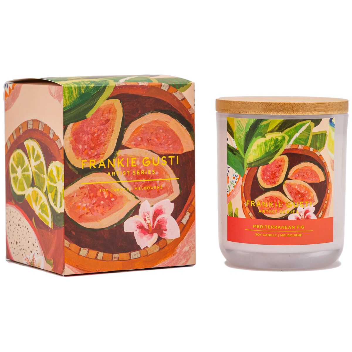 FRANKI GUSTI Artist Series Candle - Mediterranean Fig CANDLE - Zabecca Living