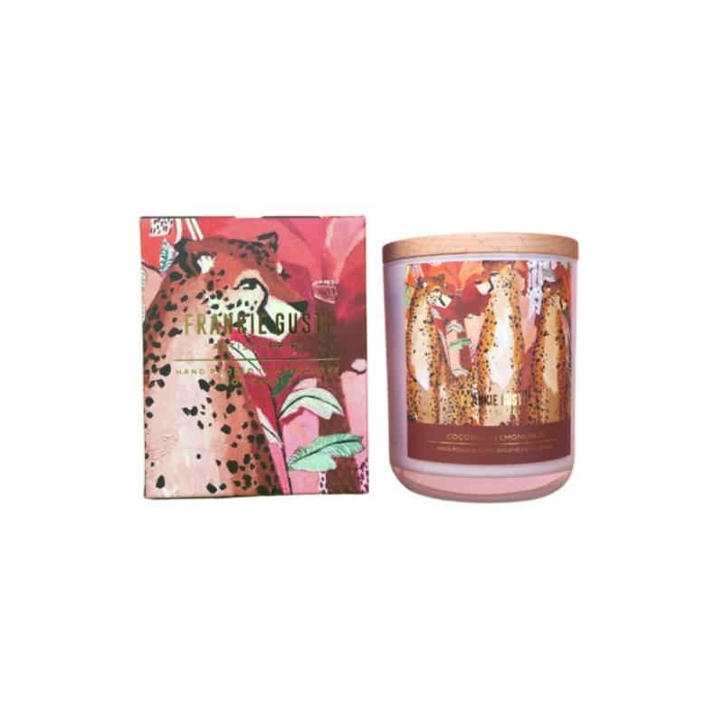 FRANKI GUSTI Artist Series - Coconut and Lemongrass CANDLE - Zabecca Living
