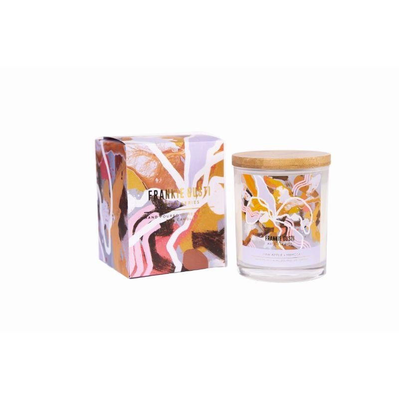 FRANKI GUSTI Artist Series - Pink Apple and Mimosa CANDLE - Zabecca Living