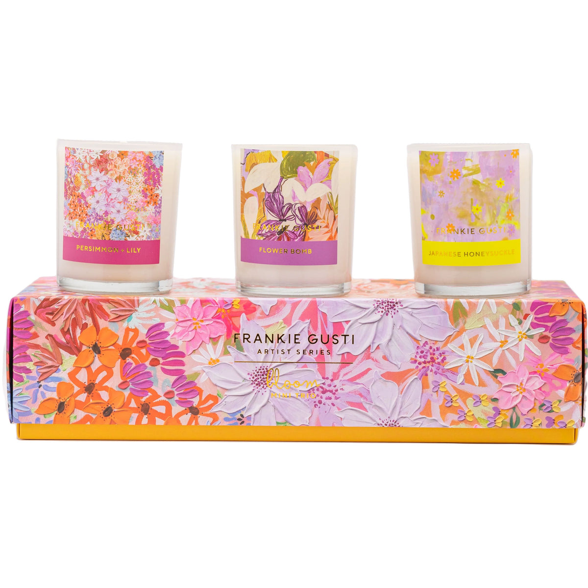 FRANKI GUSTI Bloom Trio Candles CANDLE - Zabecca Living