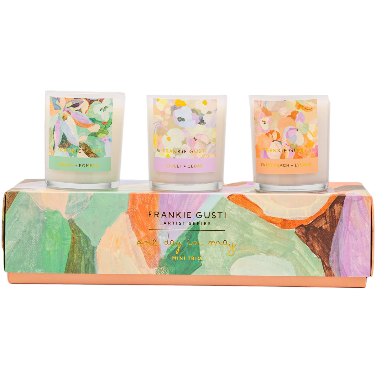 FRANKI GUSTI One Day In May Trio Candles CANDLE - Zabecca Living