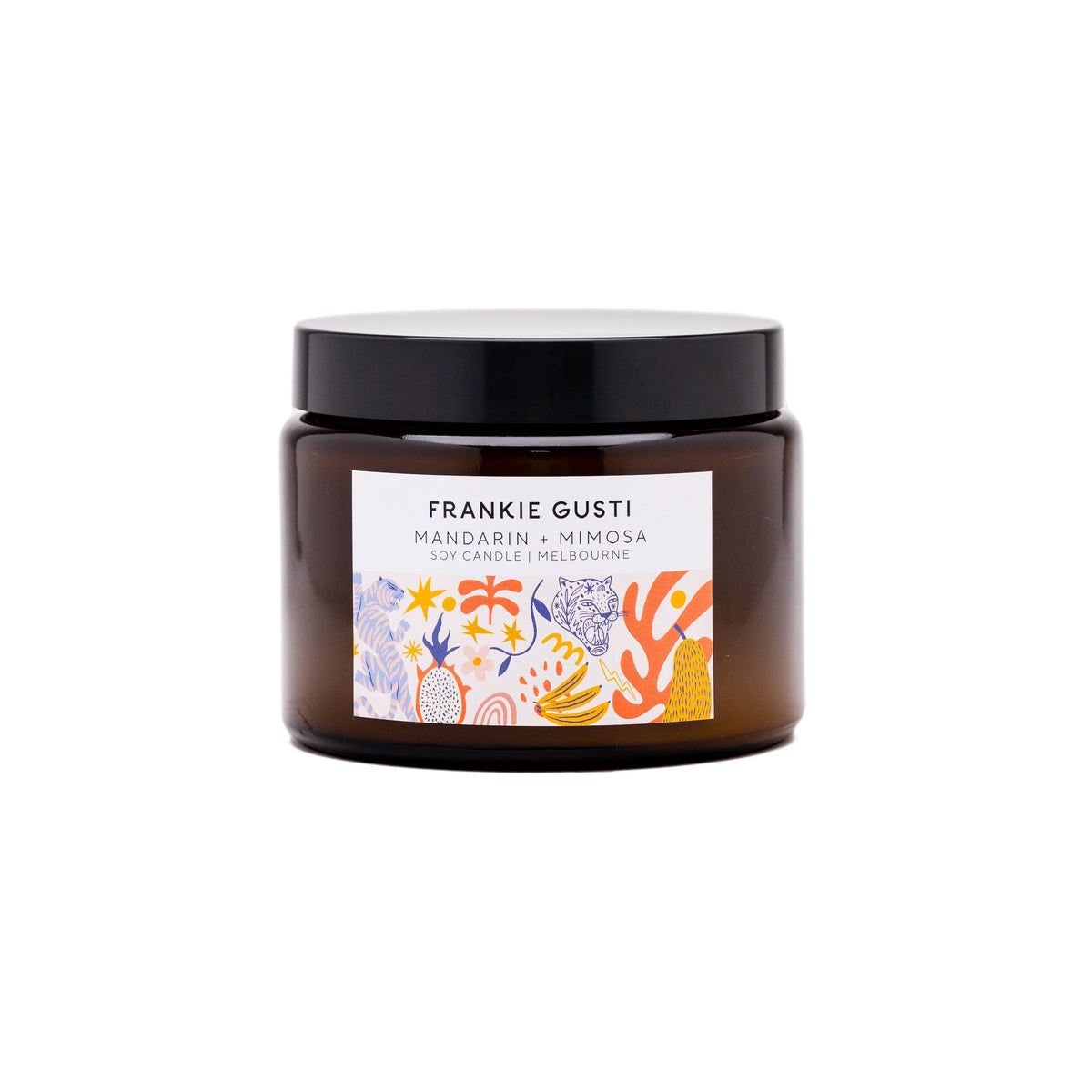 FRANKIE GUSTI Honeys Big Candle - Mandarin & Mimosa CANDLE - Zabecca Living