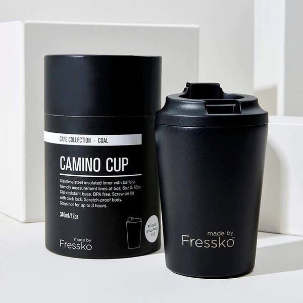 FRESSKO Camino Reusable Cup 12oz - Coal COFFEE, TEA & DRINKS - Zabecca Living