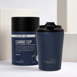 FRESSKO Camino Reusable Cup 12oz - Denim COFFEE, TEA & DRINKS - Zabecca Living