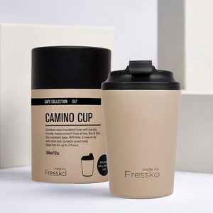 FRESSKO Camino Reusable Cup 12oz - Oat COFFEE, TEA & DRINKS - Zabecca Living
