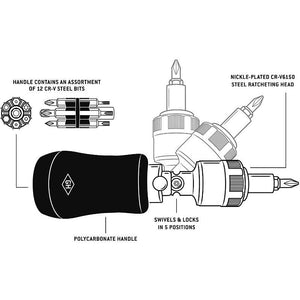 GENTLEMEN'S HARDWARE 12 in 1 Screwdriver Organisers - Zabecca Living