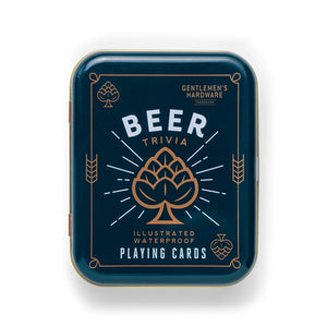 GENTLEMEN'S HARDWARE Beer Waterproof Playing Cards GAME - Zabecca Living