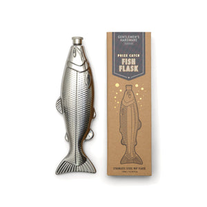 GENTLEMEN'S HARDWARE Fish Hip Flask DRINKWARE - Zabecca Living